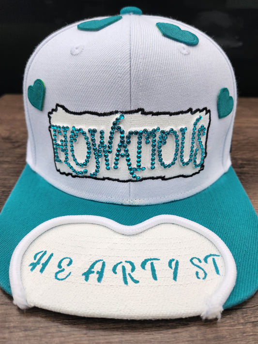💙 Flowatious™ “Heartist” Snapback – For Those Who Paint Life with Love