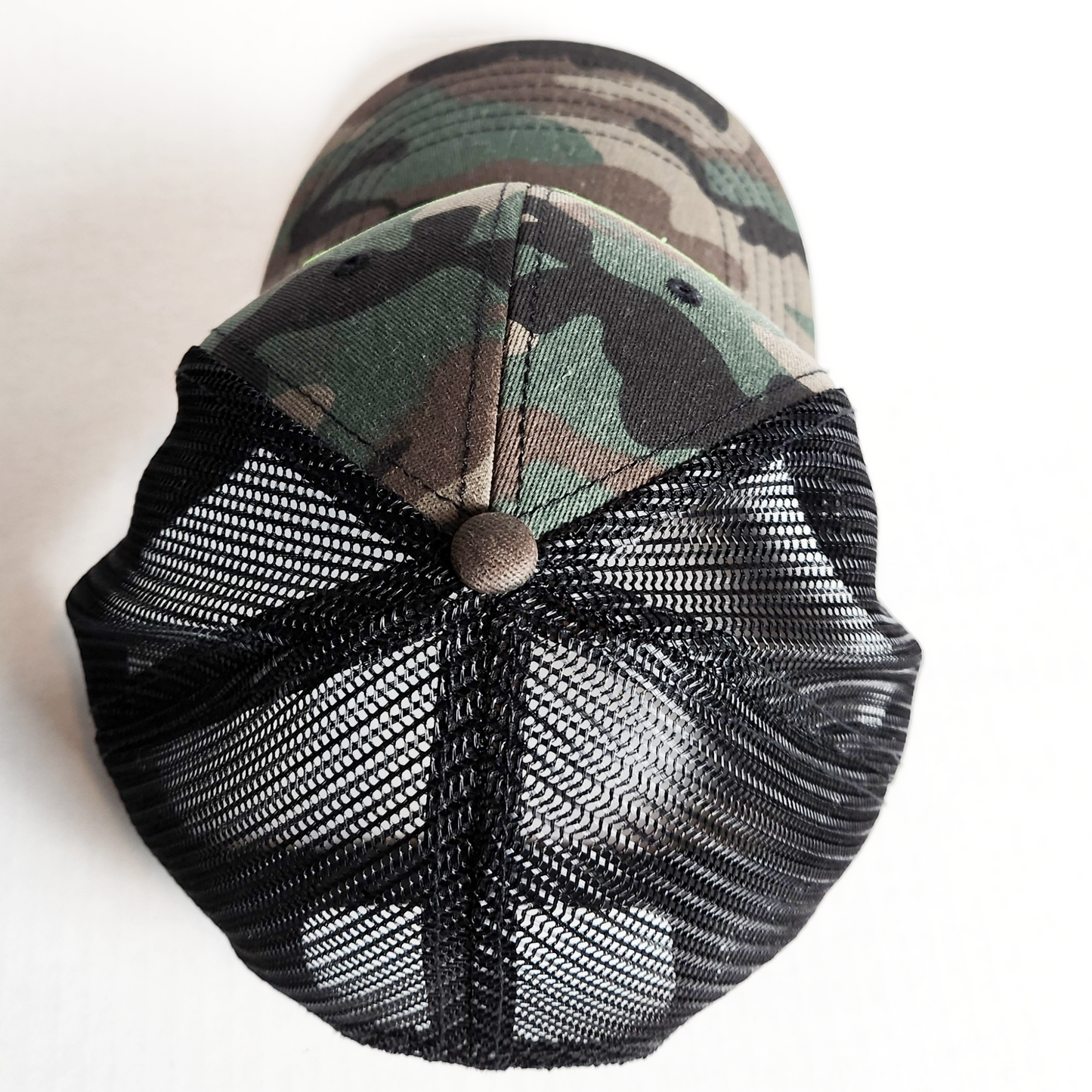 Flowatious Kiwi Green Camo Trucker Hat