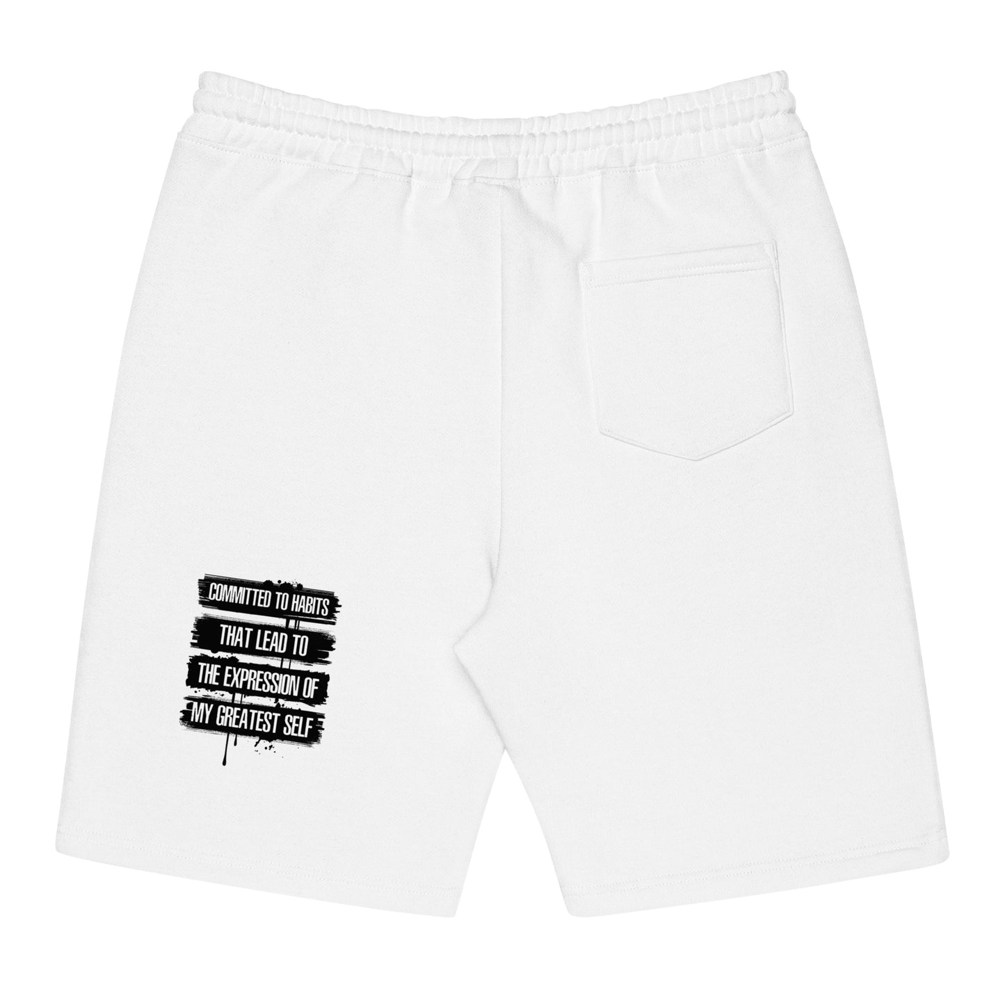 Flowatious Breakthrough Men's White Fleece Shorts