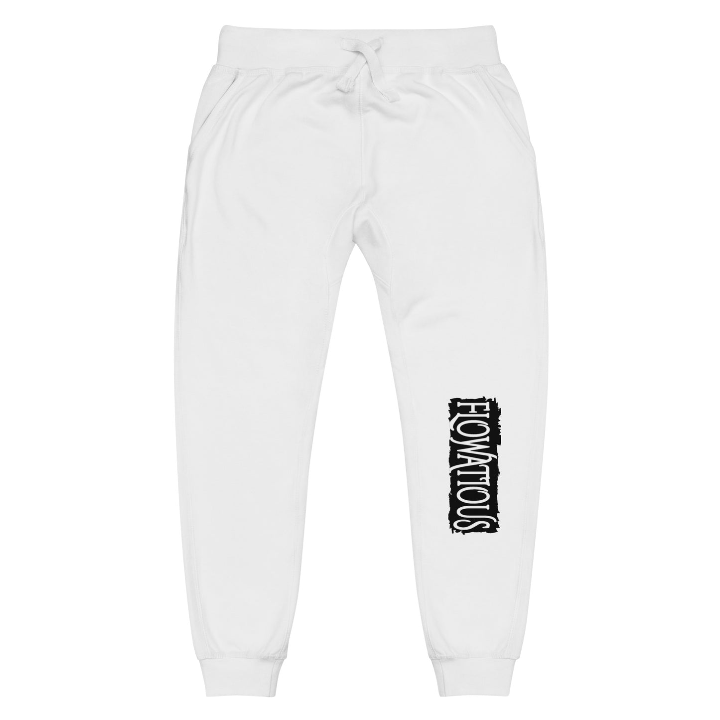 Flowatious Breakthrough White Fleece Sweatpants