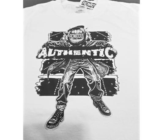 Flowatious Authentic Tee – White Heavyweight Edition