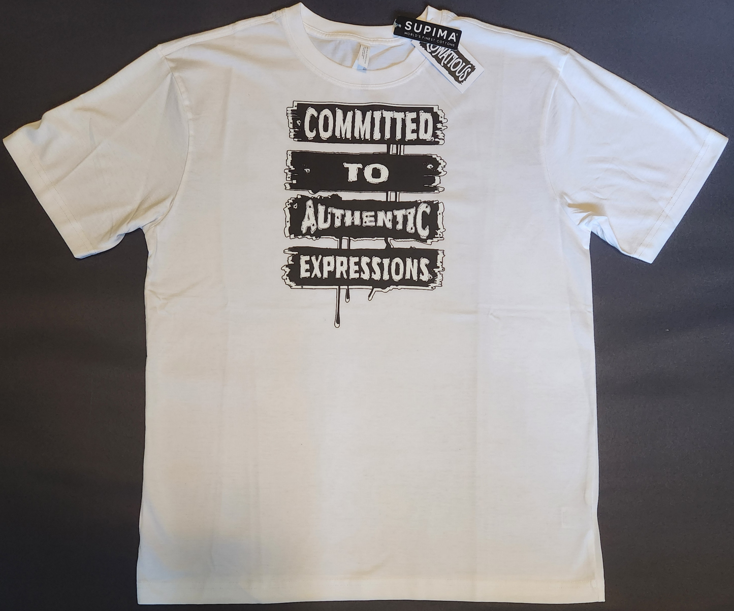 Flowatious Commitment Tee – White Supima Edition