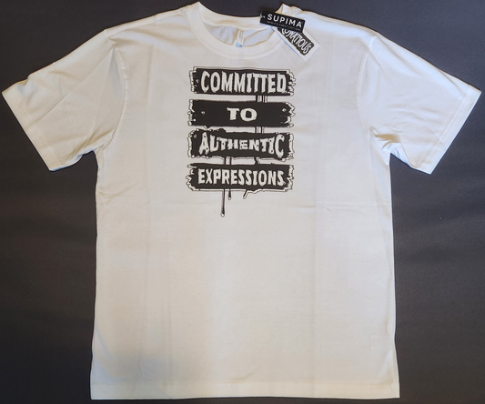 Flowatious Commitment Tee – White Supima Edition