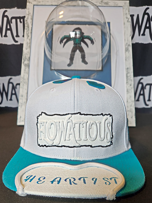 💙 Flowatious™ “Heartist” Snapback – For Those Who Paint Life with Love