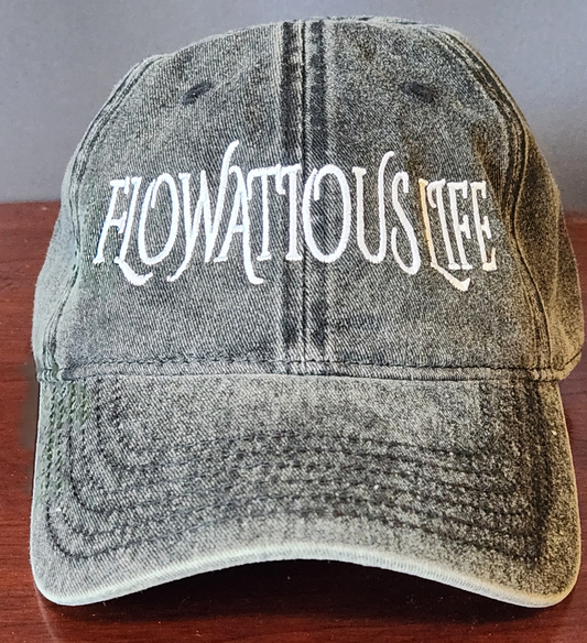 Flowatious Life Black Denim Cap