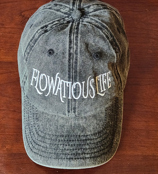 Flowatious Life Black Denim Cap