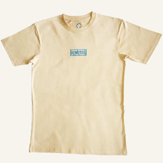 Flowatious Boxed Logo Vintage Gold T-shirt