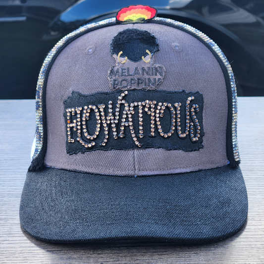Flowatious™ Melanin Poppin" 1 of 1 Snapback