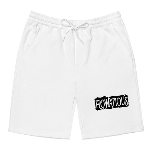 Flowatious Breakthrough Men's White Fleece Shorts